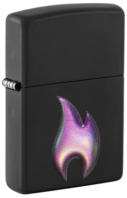 Zippo Flame icon Design Texture Print Black Matte 46965