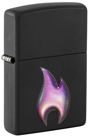 Zippo Flame icon Design Texture Print Black Matte 46965
