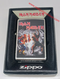 Zippo Iron Maiden Street Chrome Color Image 46986
