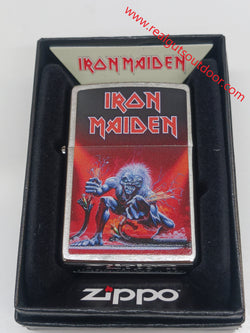 Zippo Iron Maiden Brushed Chrome Color Image 46990