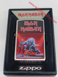 Zippo Iron Maiden Brushed Chrome Color Image 46990