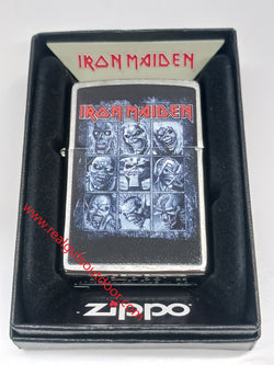 Zippo Iron Maiden Brushed Chrome Color Image 46991