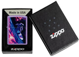 Zippo Star Surfer Design Classic Smoky Lavender Matte Color Image 46999