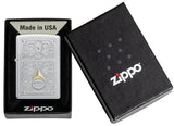 Zippo Vintage Filigree Design Auto Two-Tone Satin Chrome 47009