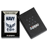 Zippo US Navy® Camo Logo Color Image camouflage Street Chrome Color Image 47091