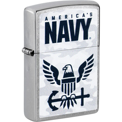 Zippo US Navy® Camo Logo Color Image camouflage Street Chrome Color Image 47091