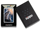 Zippo Mazzi® Wolf Pack Design Street Chrome Color Image 47106