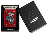 Zippo Rietveld® Anchor Design Candy Apple Red Color Image 47109