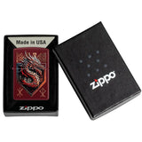 Zippo Dragon Shield Design Color Image classic Merlot 47136