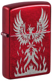 Zippo Phoenix Rising Design Candy Apple Red Laser Engrave 47140
