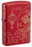 Zippo Chinese New Year Laser 360° design Red Matte 47146