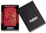 Zippo Chinese New Year Laser 360° design Red Matte 47146