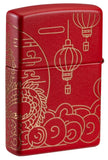 Zippo Chinese New Year Laser 360° design Red Matte 47146