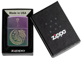 Zippo Dragon Fantasy Design Classic Iridescent Laser Engrave 47151