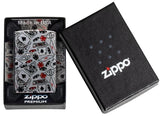 Zippo Let the Chips Fall Design 540 Fusion Design Tumbled Chrome 47157