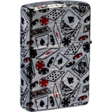 Zippo Let the Chips Fall Design 540 Fusion Design Tumbled Chrome 47157