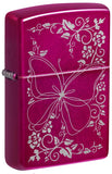 Zippo Butterfly Bliss Design Candy Raspberry Laser Engrave 47158