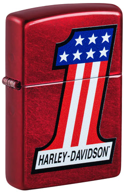 Zippo Harley Davidson Candy Apple Red Color Image 47172