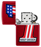 Zippo Harley Davidson Candy Apple Red Color Image 47172