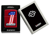 Zippo Harley Davidson Candy Apple Red Color Image 47172