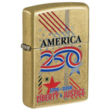 Zippo America 250th Anniversary 1776-2026 Color Image Street Brass 47287