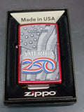 Zippo America 250th Anniversary 1776-2026 Candy Apple Red Color Image 47290
