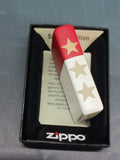 Zippo America 250 Model White/Red Matte Laser Engraved 47295 NOT Limited Edition