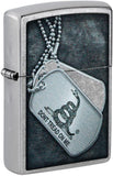 Zippo Dont Tread On Me Dog Tag Design Street Chrome 48119