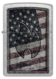 Zippo Americana Flame Design Street Chrome 48180