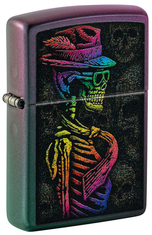 Zippo Colorful Skull Design Iridescent 48192