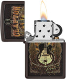 Zippo Eric Clapton Guitar Design Brown 48196