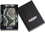 Zippo 540 Color Black Snake Skin Design 48231
