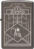 Zippo Art Deco Design Black Ice 48247