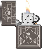 Zippo Art Deco Design Black Ice 48247