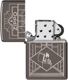 Zippo Art Deco Design Black Ice 48247