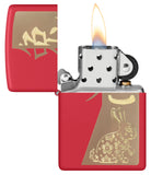 Zippo Year of The Rabbit Red Matte 48282