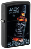 Zippo Jack Daniel's Jack Lives Here Black Matte 48290