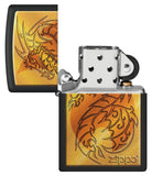 Zippo Flame and Dragon Black Matte 48364