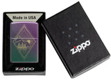 Zippo Geometric Outdoor Design Iridescent 48382