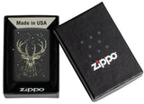 Zippo Deer Constellation Design Black Matte 48385