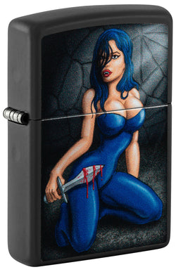 Zippo Woman Dagger Black Matte 48388