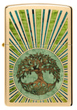 Zippo Fusion Tree of Life Design High Polish Brass 48391