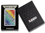 Zippo Fusion Pattern Design High Polish Chrome 48412