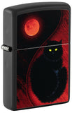Zippo Black Cat Design Black Matte 48453