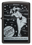 Zippo Windy Design High Polish Black 48456
