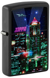 Zippo Cyber City Design Black Matte 48506