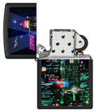 Zippo Cyber City Design Black Matte 48506
