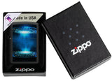 Zippo Black Light UFO Flame Design Black Matte 48514