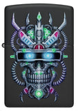 Zippo Cyber Skull Design Black Matte 48516