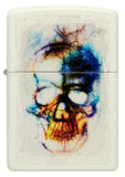 Zippo Skull Print Design Glow in The Dark Matte 48563